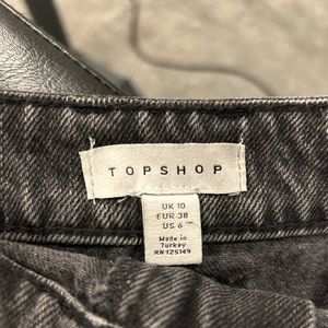 Topshop mini denim skirt